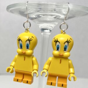 Tweety Bird Handmade Earrings with Sterling Silver Hooks