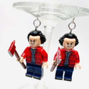 The Shining Jack Torrance Handmade Earrings with Sterling Silver Hooks