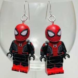 Spiderman Spidey Handmade Earrings with Sterling Silver Hooks