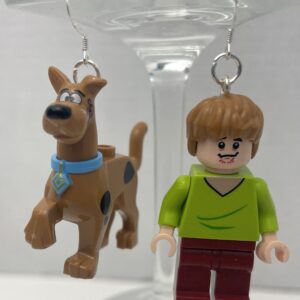 Scooby Doo and Shaggy Too Handmade Earrings with Sterling Silver Hooks