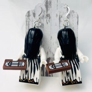 The Ring Earrings with Sterling Silver Hooks Horror Halloween Accessories Gift