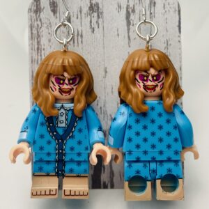 The Exorcist Earrings with Sterling Silver Hooks Horror Halloween Accessories Gift