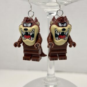 Taz Tazmanian Devil Handmade Earrings with Sterling Silver Hooks