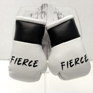 White Boxing Glove Handmade Earrings with Sterling Silver Hooks