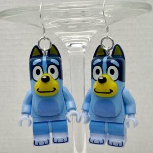 Bluey, mom of the Birthday Party Child, Handmade Earrings with Sterling Silver Hooks