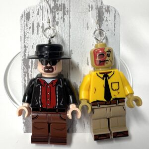 Gus Fring Walter White Heisenberg Breaking Bad  Handmade Earrings with Sterling Silver Hooks