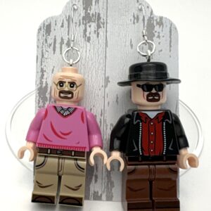 Walter White Heisenberg Earrings w Sterling Silver hooks Breaking Bad