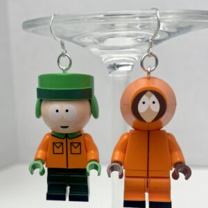 Kyle and Kenny South Park Handmade Earrings with Sterling Silver Hooks
