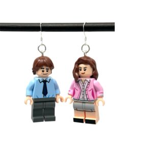 the Office Pam + Jim Handmade Earrings w Sterling Silver hooks