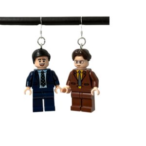 the Office Michael and Dwight Handmade Earrings w Sterling Silver hooks