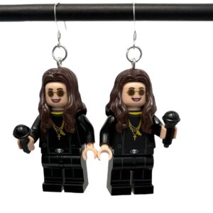 Ozzy Osbourne Handmade Earrings w Sterling Silver French Wire Osborn ozbourne
